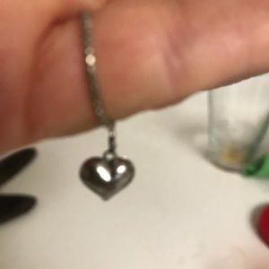 Small silver twisted heart ring sterling silver